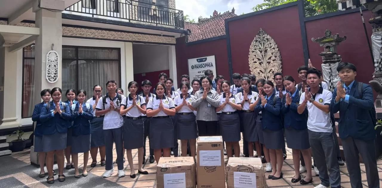 Pansophia Peduli Bencana Sumatera, Mahasiswa Berdonasi tanpa Komando, Berikrar Kutuk Perbuatan Merusak Alam